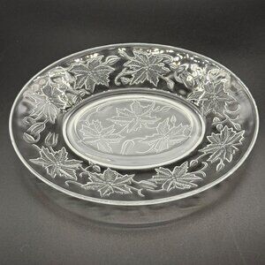 Vintage Princess House Fantasia Oval Plate/Gravy Boat Tray With Embossed Floral